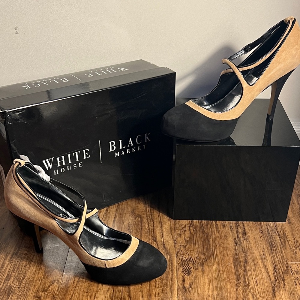 White House Black Market Two-Tone Heels